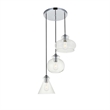 Living District Keller 1-Light Mid-Century Metal Pendant - Black Finish
