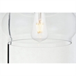 Living District Keller 1-Light Mid-Century Metal Pendant - Black Finish