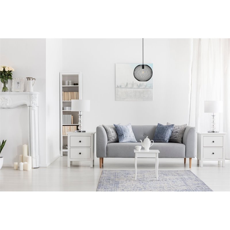 Living District Keller 1-Light Metal Pendant in Black Finish