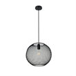 Living District Keller 1-Light Mid-Century Metal Pendant - Black