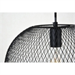 Living District Keller 1-Light Mid-Century Metal Pendant - Black