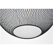 Living District Keller 1-Light Mid-Century Metal Pendant - Black