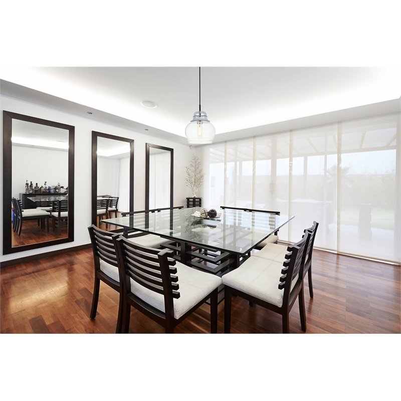 Living District Kenna 1-Light Metal & Glass Pendant in Chrome/Clear