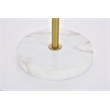 Living District Eclipse 2-Light Metal & Glass Table Lamp in Brass/Frosted White