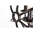 Living District Octavia 3-Light Transitional Metal Pendant in Dark Brown