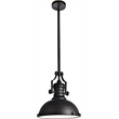 Living District Eamon 1-Light Transitional Metal Pendant in Polished Nickel