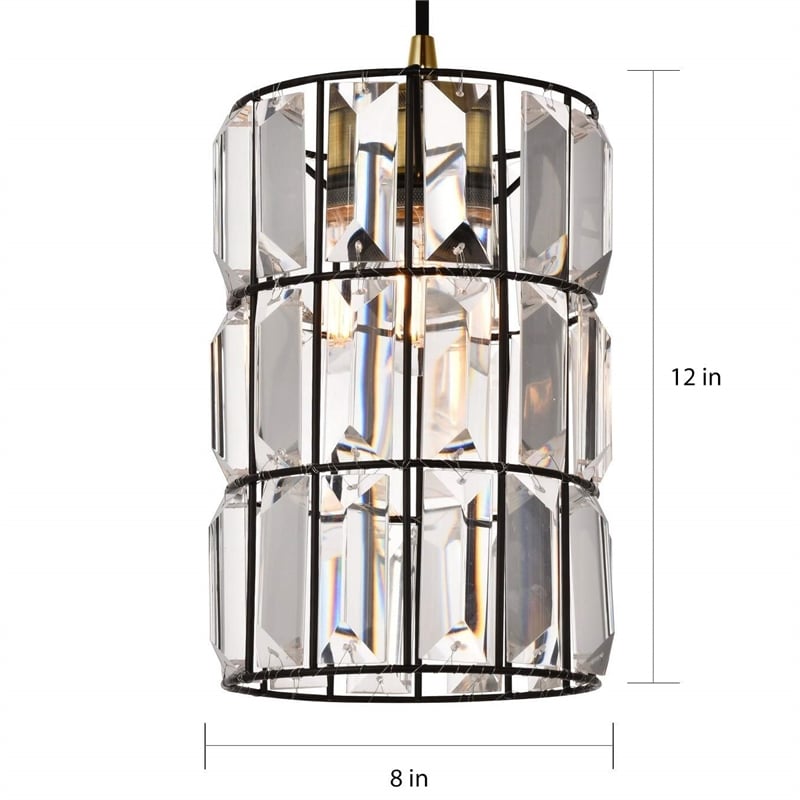 Living District Blair 1-Light Transitional Metal Pendant in Oil Rubbed Bronze