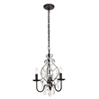Living District Blaise 3-Light Transitional Metal Pendant in Oil Rubbed Bronze