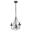 Living District Blaise 3-Light Transitional Metal Pendant in Oil Rubbed Bronze