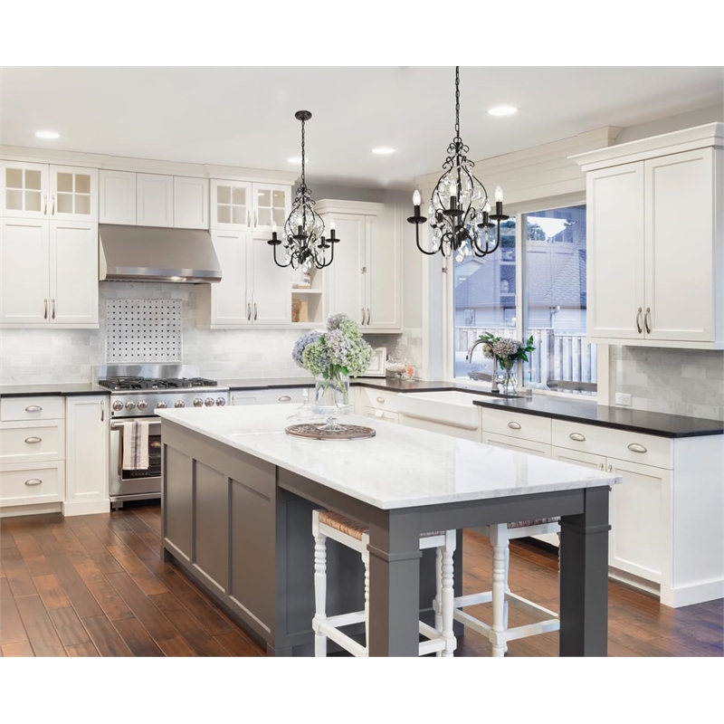 Living District Blaise 5-Light Transitional Metal Pendant in Oil Rubbed Bronze