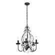 Living District Blaise 5-Light Transitional Metal Pendant in Oil Rubbed Bronze