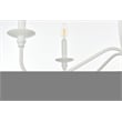 Living District Rohan 6-Light Transitional Metal Chandelier in Matte Black