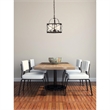 Living District Wren 3-Light Metal Pendant in Dark Copper Brown and White