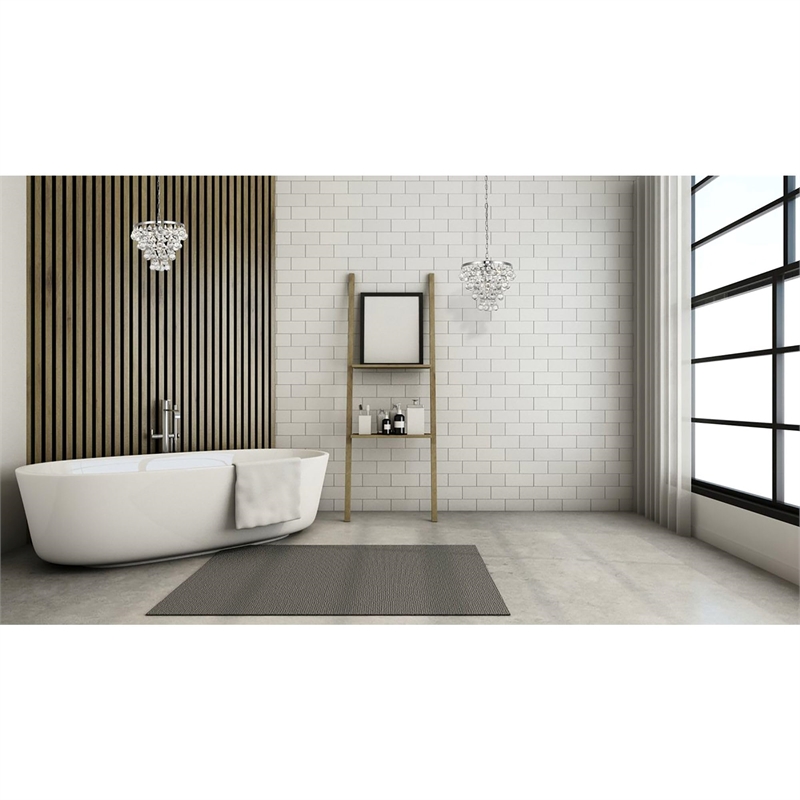 Living District Kora 3-Light Contemporary Metal Pendant in Chrome