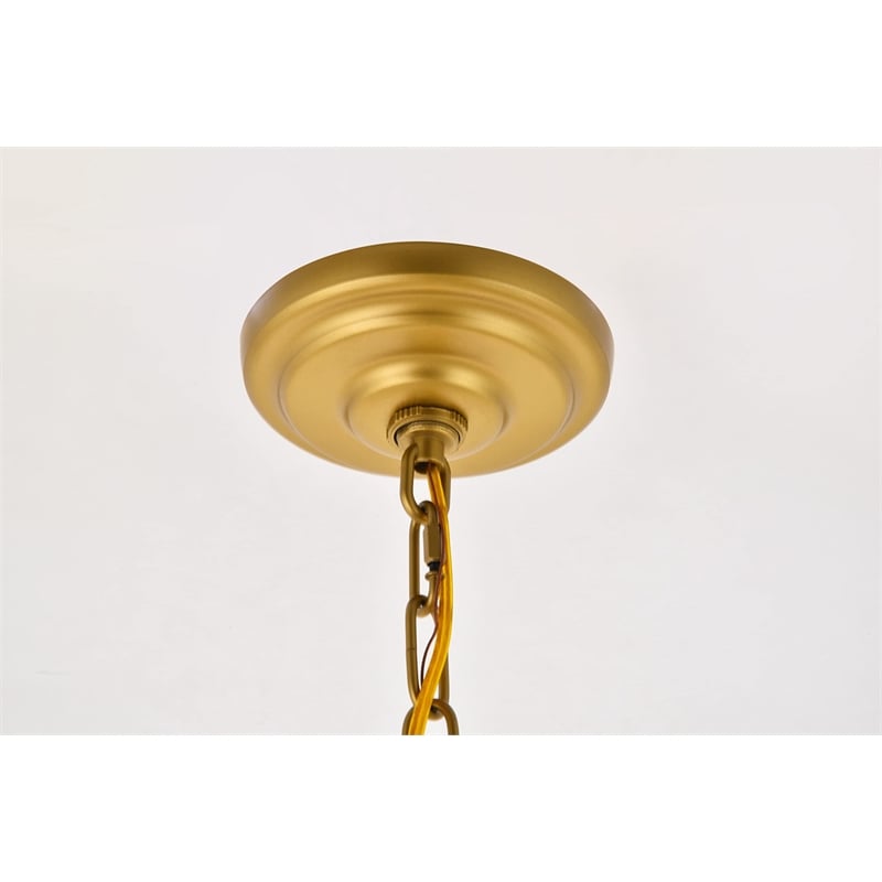 Living District Kirin 1-Light Transitional Metal Pendant in Chrome