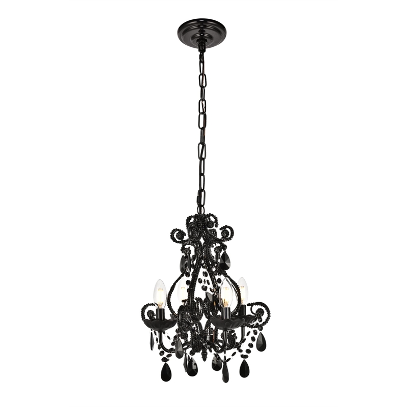 Living District Kato 4-Light Transitional Metal Pendant in Chrome