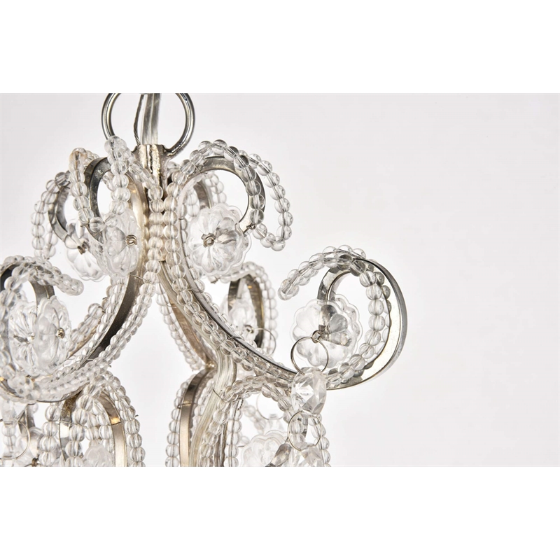 Living District Kato 4-Light Transitional Metal Pendant in Chrome