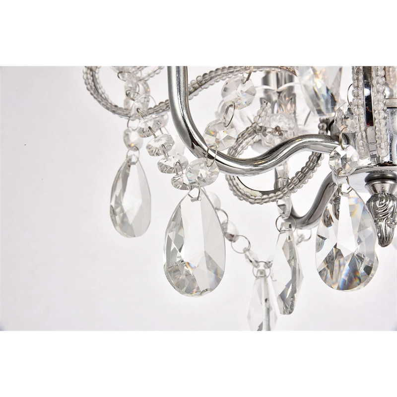 Living District Kato 4-Light Transitional Metal Pendant in Chrome