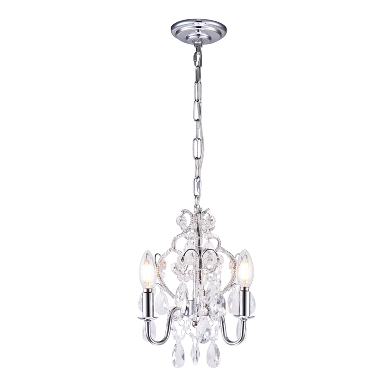 Living District Karter 3-Light Transitional Metal Pendant in Polished Black