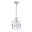 Living District Karter 3-Light Transitional Metal Pendant in Polished Black