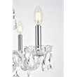 Living District Elle 4-Light Transitional Metal Pendant in Chrome