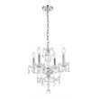 Living District Elle 4-Light Transitional Metal Pendant in Chrome