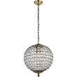 Living District Earlene 1-Light Transitional Metal Pendant in Antique Bronze