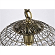 Living District Earlene 1-Light Transitional Metal Pendant in Antique Bronze