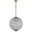 Living District Earlene 3-Light Transitional Metal Pendant in Antique Bronze