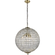Living District Earlene 4-Light Transitional Metal Pendant in Antique Bronze