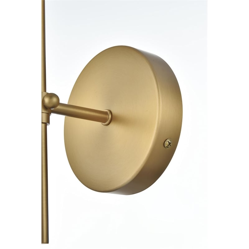 Living District Mel 1-Light Traditional Metal Wall Sconce in Black
