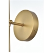 Living District Mel 1-Light Traditional Metal Wall Sconce in Black