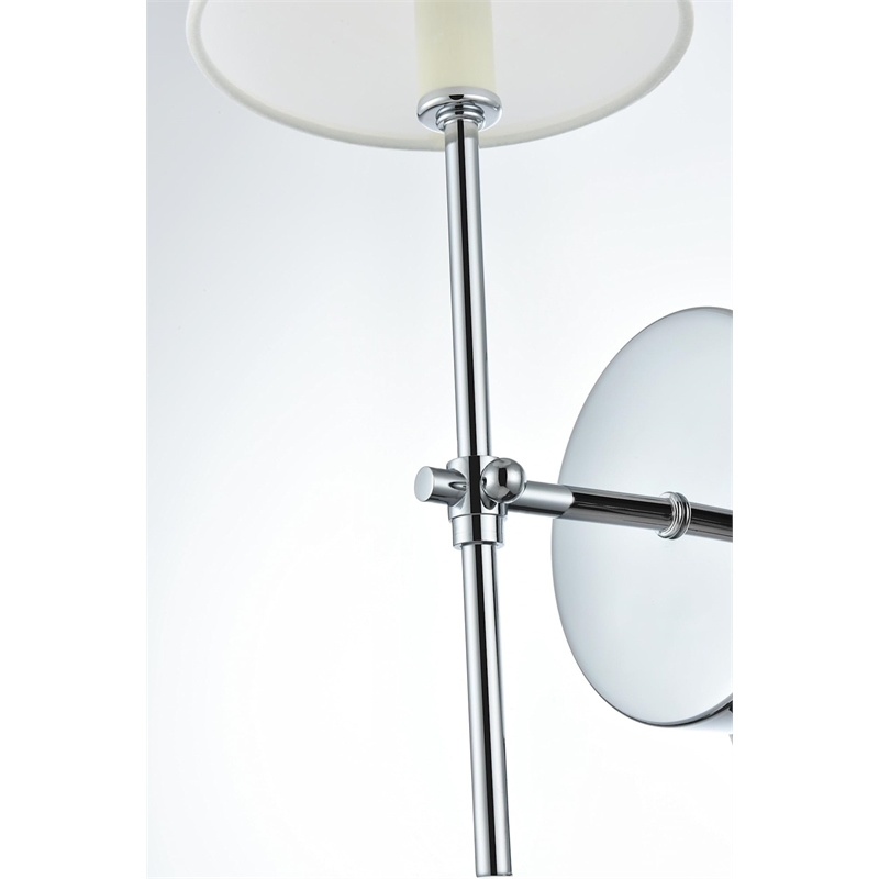 Living District Mel 1-Light Traditional Metal Wall Sconce in Black