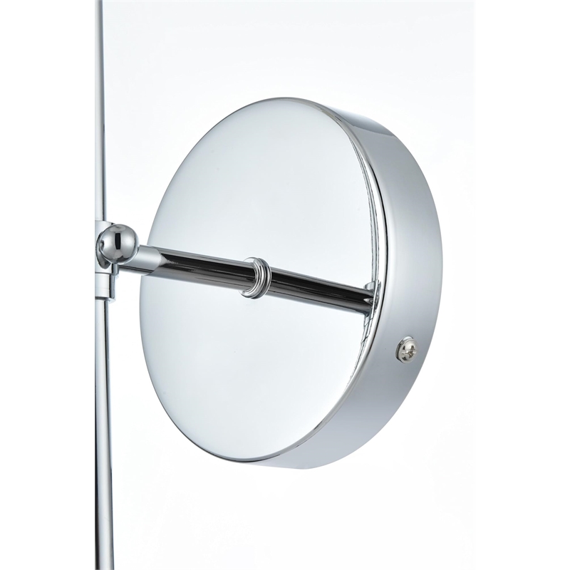 Living District Mel 1-Light Traditional Metal Wall Sconce in Black