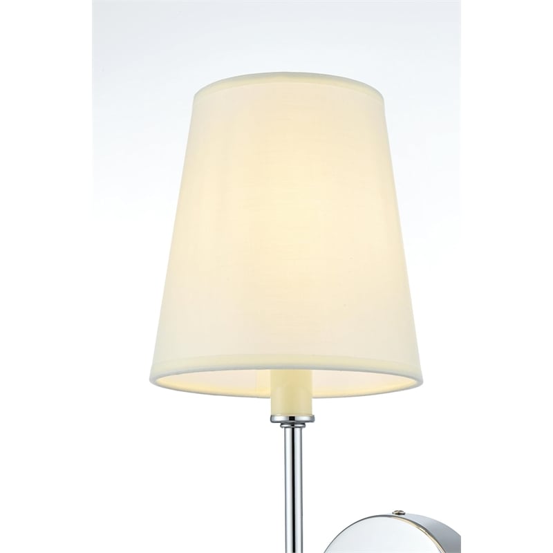 Living District Mel 1-Light Traditional Metal Wall Sconce in Black