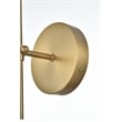 Living District Mel 1-Light Metal Wall Sconce in Burnished Nickel