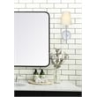 Living District Mel 1-Light Metal Wall Sconce in Burnished Nickel