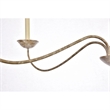 Living District Merritt 6-Light Transitional Metal Chandelier in Weathered Dove