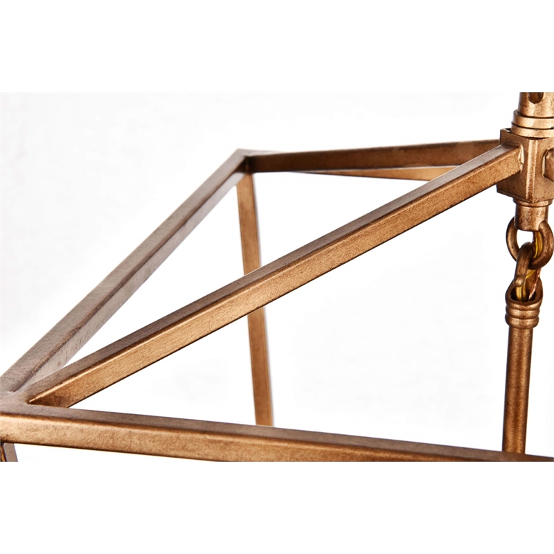 Living District Maddox 3-Light Transitional Metal Pendant in Black