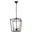 Living District Maddox 3-Light Transitional Metal Pendant in Black