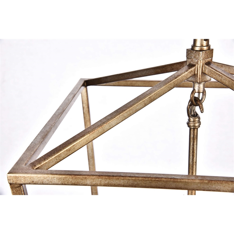 Living District Maddox 3-Light Transitional Metal Pendant in Black