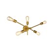 Living District Axel 5-Light Metal Wall Sconce in Brass Finish