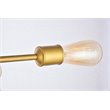 Living District Axel 5-Light Metal Wall Sconce in Brass Finish