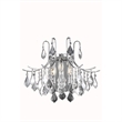 Living District Amelia 3-Light Transitional Metal Wall Sconce in Chrome