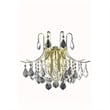 Living District Amelia 3-Light Transitional Metal Wall Sconce in Gold