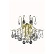 Living District Amelia 3-Light Transitional Metal Wall Sconce in Gold