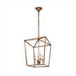 Living District Amelia 6-Light Transitional Metal Pendant in Gold