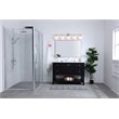 Living District Collier 5-Light Metal Wall Sconce in Chrome/Frosted White