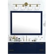 Living District Collier 4-Light Metal Wall Sconce in Brass and Clear Glass