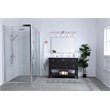 Living District Gene 5-Light Mid-Century Metal Wall Sconce in Chrome and Clear